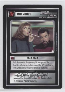 1995 Star Trek CCG: Alternate Universe - [Base] #_BRDR - Interrupt - Brain Drain