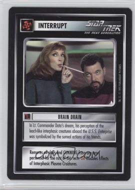 1995 Star Trek CCG: Alternate Universe - [Base] #_BRDR - Interrupt - Brain Drain