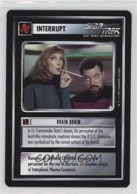 1995 Star Trek CCG: Alternate Universe - [Base] #_BRDR - Interrupt - Brain Drain