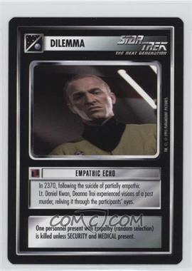 1995 Star Trek CCG: Alternate Universe - [Base] #_EMEC - Dilemma - Empathic Echo