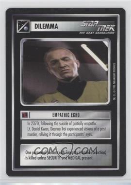 1995 Star Trek CCG: Alternate Universe - [Base] #_EMEC - Dilemma - Empathic Echo