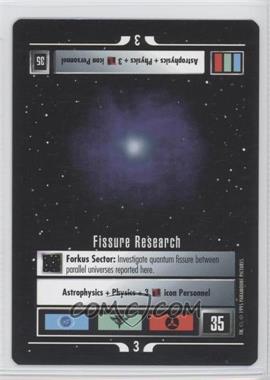 1995 Star Trek CCG: Alternate Universe - [Base] #_FIRE - Fissure Research