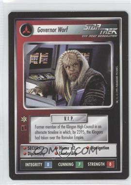 1995 Star Trek CCG: Alternate Universe - [Base] #_GOWO - Governor Worf