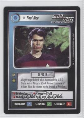 1995 Star Trek CCG: Alternate Universe - [Base] #_PARI - Officer - Paul Rice