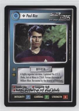 1995 Star Trek CCG: Alternate Universe - [Base] #_PARI - Officer - Paul Rice