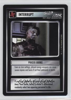 1995 Star Trek CCG: Alternate Universe - [Base] #_PHBU - Interrupt - Phaser Burns