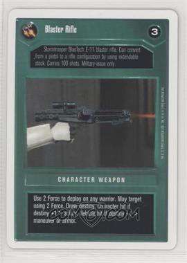 1995 Star Wars CCG: Premiere - [Base] - Unlimited White Border #_BLRI - Blaster Rifle (Dark)