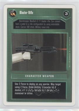 1995 Star Wars CCG: Premiere - [Base] - Unlimited White Border #_BLRI - Blaster Rifle (Dark) [EX to NM]