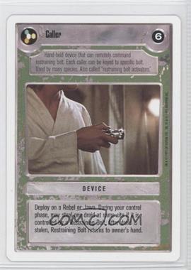 1995 Star Wars CCG: Premiere - [Base] - Unlimited White Border #_CALI - Caller (Light)