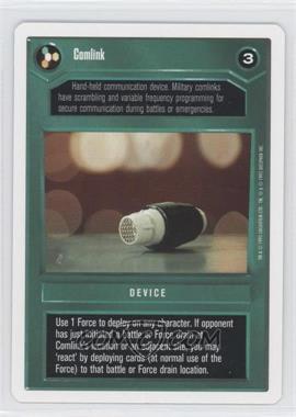 1995 Star Wars CCG: Premiere - [Base] - Unlimited White Border #_COML - Comlink