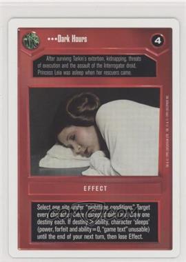 1995 Star Wars CCG: Premiere - [Base] - Unlimited White Border #_DAHO - Dark Hours