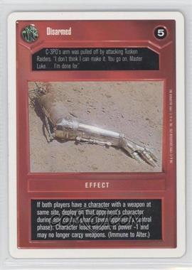 1995 Star Wars CCG: Premiere - [Base] - Unlimited White Border #_DISA - Disarmed