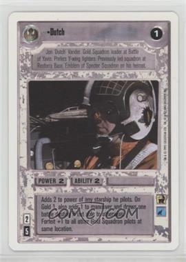 1995 Star Wars CCG: Premiere - [Base] - Unlimited White Border #_DUTC - Dutch