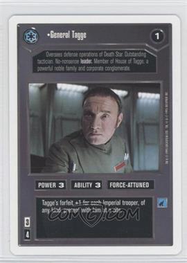 1995 Star Wars CCG: Premiere - [Base] - Unlimited White Border #_GETA - General Tagge