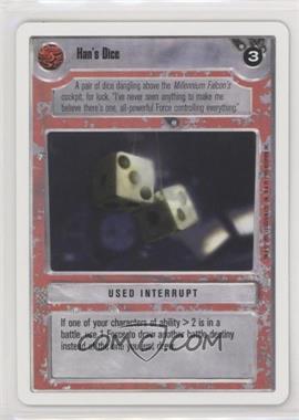 1995 Star Wars CCG: Premiere - [Base] - Unlimited White Border #_HADI - Han's Dice