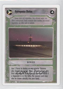 1995 Star Wars CCG: Premiere - [Base] - Unlimited White Border #_HYST - Hydroponics Station