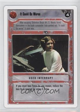 1995 Star Wars CCG: Premiere - [Base] - Unlimited White Border #_ICBW - It Could Be Worse