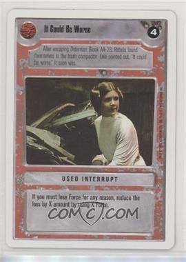 1995 Star Wars CCG: Premiere - [Base] - Unlimited White Border #_ICBW - It Could Be Worse