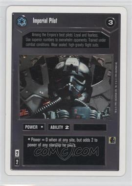 1995 Star Wars CCG: Premiere - [Base] - Unlimited White Border #_IMPI - Imperial Pilot