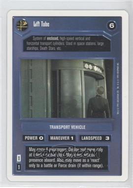 1995 Star Wars CCG: Premiere - [Base] - Unlimited White Border #_LITU - Lift Tube (Dark)