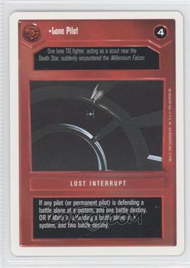 1995 Star Wars CCG: Premiere - [Base] - Unlimited White Border #_LOPI - Lone Pilot