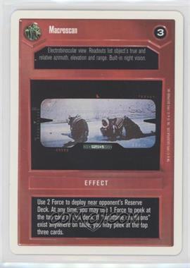 1995 Star Wars CCG: Premiere - [Base] - Unlimited White Border #_MACR - Macroscan