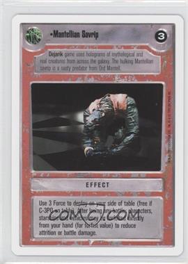 1995 Star Wars CCG: Premiere - [Base] - Unlimited White Border #_MASA - Mantellian Savrip