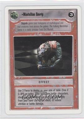 1995 Star Wars CCG: Premiere - [Base] - Unlimited White Border #_MASA - Mantellian Savrip