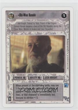 1995 Star Wars CCG: Premiere - [Base] - Unlimited White Border #_OWKE - Obi-Wan Kenobi