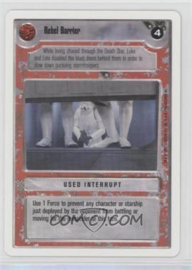 1995 Star Wars CCG: Premiere - [Base] - Unlimited White Border #_REBA - Rebel Barrier