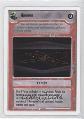 1995 Star Wars CCG: Premiere - [Base] - Unlimited White Border #_REVO - Revolution