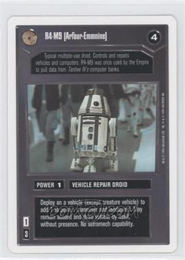 1995 Star Wars CCG: Premiere - [Base] - Unlimited White Border #_RFMN - R4-M9