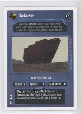 1995 Star Wars CCG: Premiere - [Base] - Unlimited White Border #_SAND - Sandcrawler (Dark)