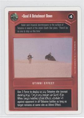 1995 Star Wars CCG: Premiere - [Base] - Unlimited White Border #_SEDD - Send a Detachment Down
