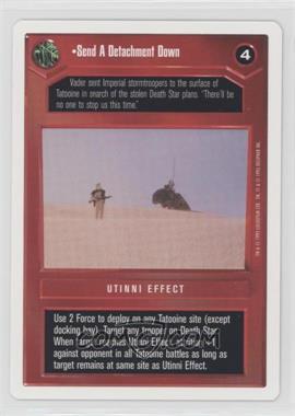 1995 Star Wars CCG: Premiere - [Base] - Unlimited White Border #_SEDD - Send a Detachment Down