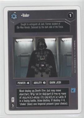 1995 Star Wars CCG: Premiere - [Base] - Unlimited White Border #_VADE - Vader