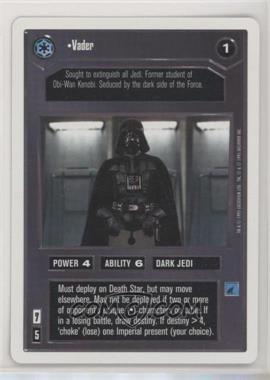 1995 Star Wars CCG: Premiere - [Base] - Unlimited White Border #_VADE - Vader