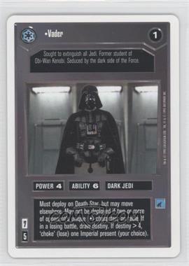 1995 Star Wars CCG: Premiere - [Base] - Unlimited White Border #_VADE - Vader