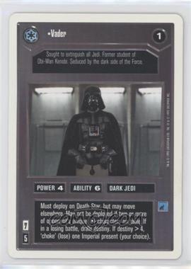 1995 Star Wars CCG: Premiere - [Base] - Unlimited White Border #_VADE - Vader