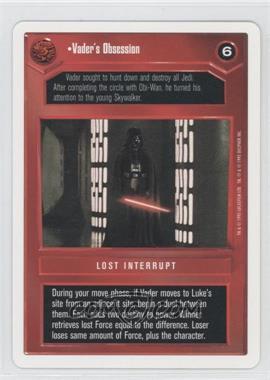 1995 Star Wars CCG: Premiere - [Base] - Unlimited White Border #_VAOB - Vader's Obsession