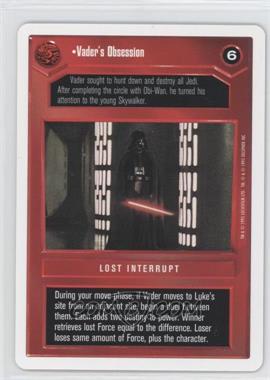 1995 Star Wars CCG: Premiere - [Base] - Unlimited White Border #_VAOB - Vader's Obsession