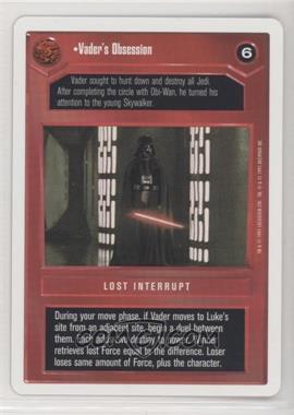 1995 Star Wars CCG: Premiere - [Base] - Unlimited White Border #_VAOB - Vader's Obsession