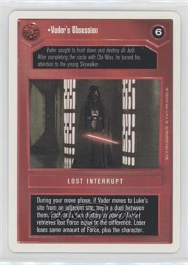 1995 Star Wars CCG: Premiere - [Base] - Unlimited White Border #_VAOB - Vader's Obsession [EX to NM]