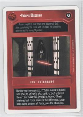 1995 Star Wars CCG: Premiere - [Base] - Unlimited White Border #_VAOB - Vader's Obsession