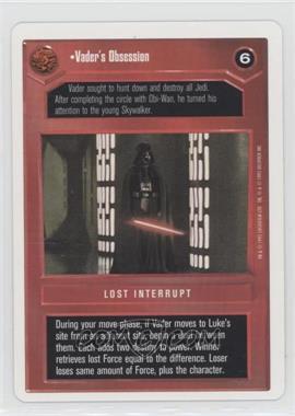 1995 Star Wars CCG: Premiere - [Base] - Unlimited White Border #_VAOB - Vader's Obsession