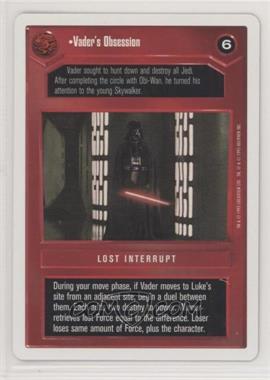 1995 Star Wars CCG: Premiere - [Base] - Unlimited White Border #_VAOB - Vader's Obsession