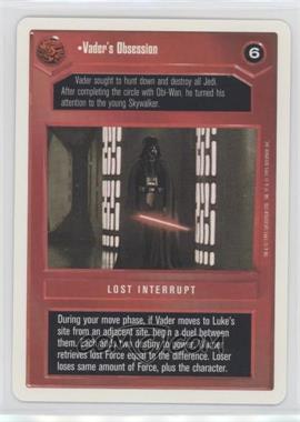 1995 Star Wars CCG: Premiere - [Base] - Unlimited White Border #_VAOB - Vader's Obsession