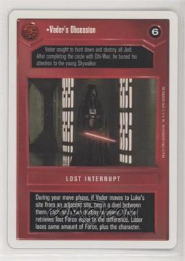 1995 Star Wars CCG: Premiere - [Base] - Unlimited White Border #_VAOB - Vader's Obsession