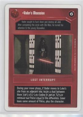 1995 Star Wars CCG: Premiere - [Base] - Unlimited White Border #_VAOB - Vader's Obsession