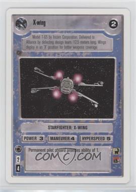 1995 Star Wars CCG: Premiere - [Base] - Unlimited White Border #_XWIN - X-Wing